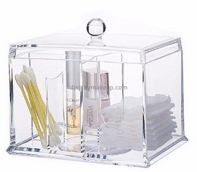 Acrylic display supplier custom acrylic best makeup organizer cotton pads holder DMO-431