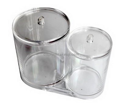Acrylic display supplier custom small acrylic cotton swab jar boxes DMO-436