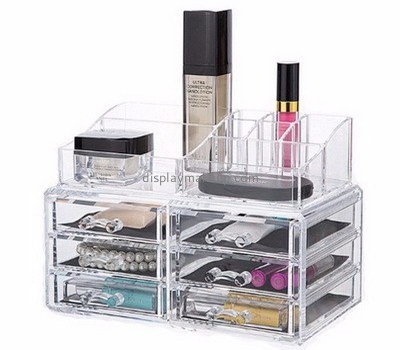 Acrylic display supplier custom clear acrylic drawers organizers and trays for cosmetics makeup DMO-443