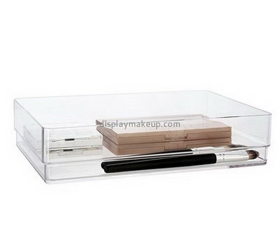 Plexiglass manufacturer custom acrylic bathroom makeup tray cosmetic organizer DMO-448