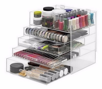 Acrylic suppliers custom acrylic cosmetic organizer box with drawers DMO-461