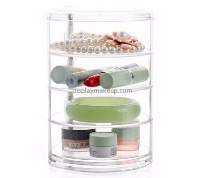 Acrylic products manufacturer custom perspex rotating makeup organizer box DMO-463
