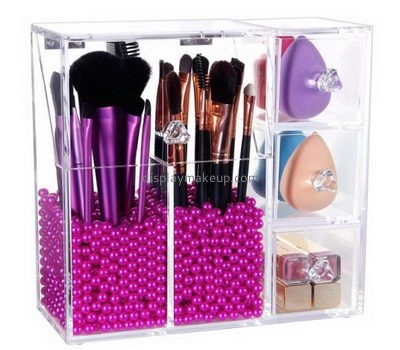 Acrylic items manufacturers custom clear acrylic makeup brush case organizer DMO-468