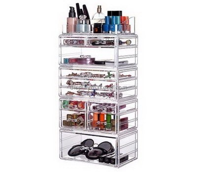 Acrylic manufacturing company customize clear acrylic storage boxes organizer for makeup DMO-493