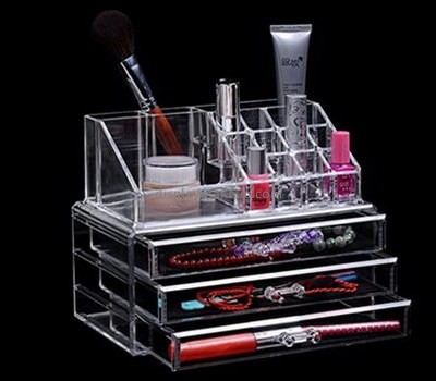 Cosmetic display stand suppliers customize acrylic cosmetic makeup storage drawers organizer DMO-510
