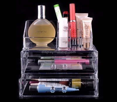 Acrylic display supplier customize clear makeup storage drawers make up organisers DMO-522