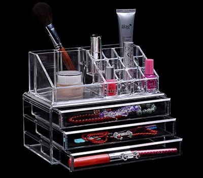 Acrylic products manufacturer customize cheap clear acrylic makeup storage organizers DMO-567