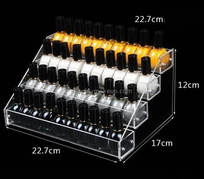 Acrylic company customized clear acrylic nail polish rack tray holder DMD-373