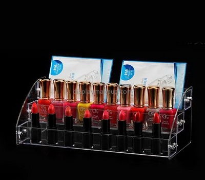 Makeup display stand suppliers customized acrylic holder storage containers for nail polish DMD-387