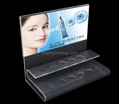 Acrylic products manufacturer customized cute makeup counter lipstick display holder DMD-417