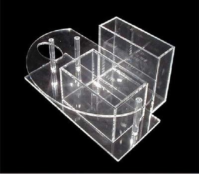 Cosmetic display stand suppliers customized acrylic cosmetic shop display holder DMD-445