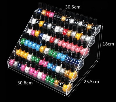 Acrylic products manufacturer customized cheap nail polish display rack holder DMD-573