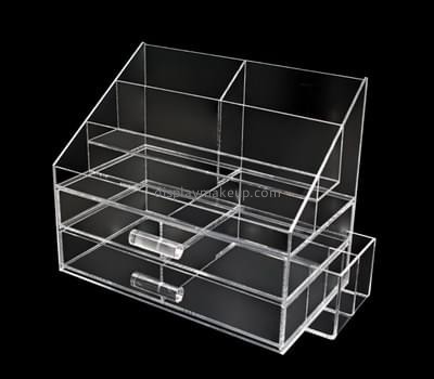 Bespoke clear acrylic cosmetic stand display DMD-1326