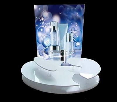 Bespoke round acrylic makeup display DMD-1437