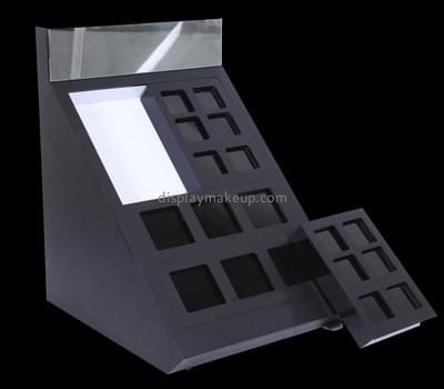 Bespoke black acrylic cosmetic display DMD-1438
