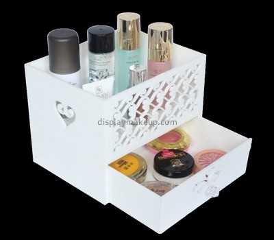 Bespoke white acrylic cosmetic organiser DMD-1500