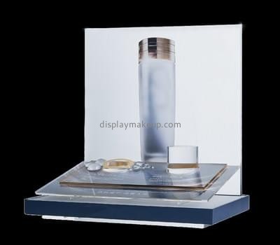 Customize white acrylic cosmetic display DMD-1757
