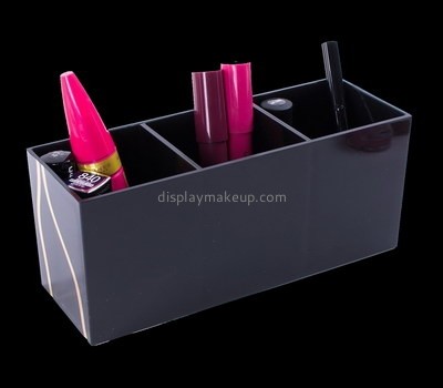 Custom black acrylic 3 grids makeup holders DMD-2736