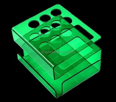Custom green acrylic cosmetic display stand DMD-2751