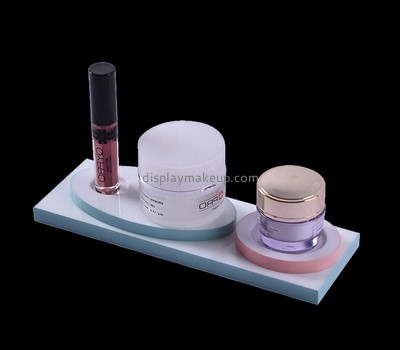 Customize acrylic makeup stand plexiglass cosmetic display stand perpsex retail store counter display holder DMD-2815