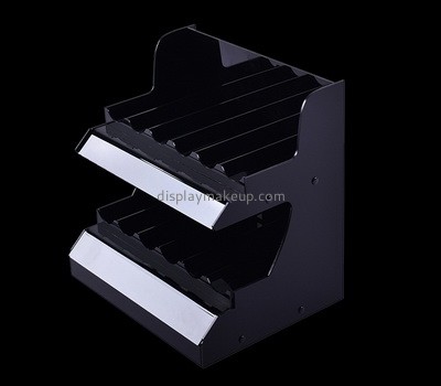 Custom black acrylic nail polish display rack plexiglass nail polish display shelf perspex display stand DMD-2824
