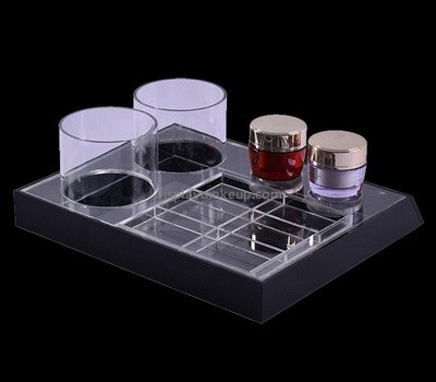 Plexiglass factory customize acrylic make up display stand perspex cosmetic display holder DMD-2834