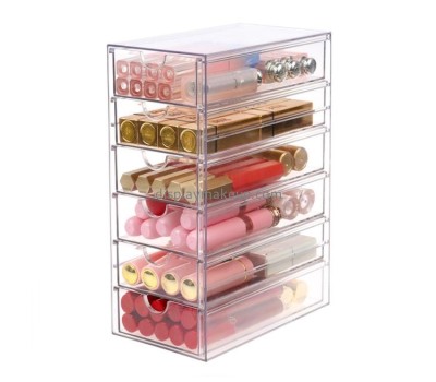 Custom design clear acrylic makeup organizer with drawers DMO-025
