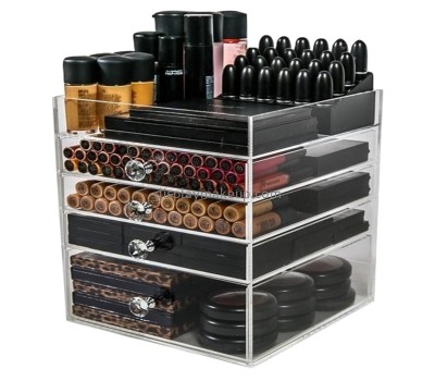 Factory hot selling elegant design acrylic makeup organizer with 4 drawers DMO-034