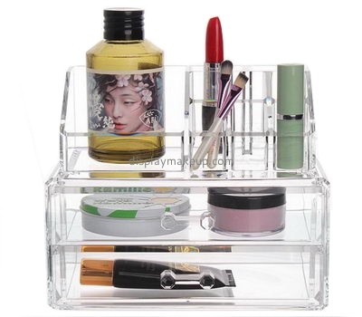 Factory direct wholesale transparent acrylic makeup organizer with drawers DMO-080