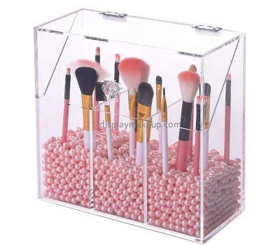 Custom acrylic perspex makeup organiser clear acrylic makeup box organizer for makeup DMO-216
