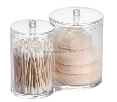 Acrylic display manufacturers custom acrylic bathroom cotton ball jars storage boxes DMO-437