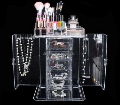 Cosmetic display stand suppliers customize cheap clear acrylic makeup storage organizer DMO-520
