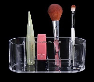 Acrylic box manufacturer customize table top holders makeup brush organizers DMO-537