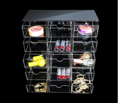 Display case manufacturers customize drawer cosmetic organizer storage containers for makeup DMO-554