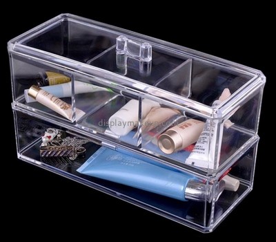Acrylic display supplier customize cheap clear large makeup organizer storage box DMO-565
