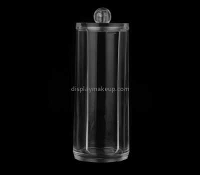 Acrylic manufacturers customized acrylic cotton swab box with lid DMO-612