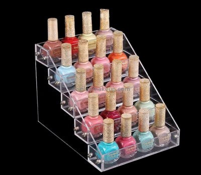 Factory hot sale 5 tiers clear acrylic nail polish holder DMD-018