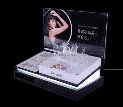 Hot selling acrylic professional makeup display stands makeup mac cosmetic display stand acrylic organizer for cosmetic DMD-132
