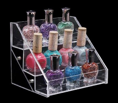 Wholesale acrylic cosmetic counter displays nail varnish stand acrylic stands for display DMD-156