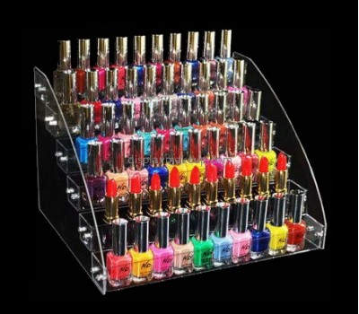 Factory direct sale acrylic cosmetic display stand plastic counter display stands nail varnish display DMD-188