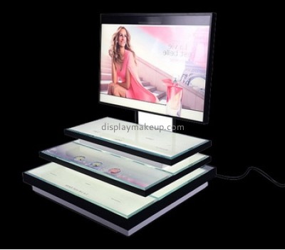 Custom design acrylic display stands table display stands acrylic makeup display DMD-196