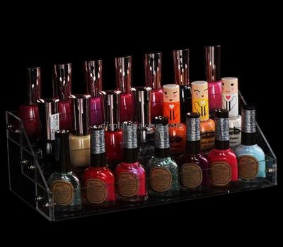 Factory direct sale acrylic cosmetic display retail counter display nail polish holder for wall DMD-205