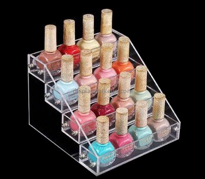 China acrylic makeup display stand suppliers custom design plastic retail displays nail polish wall rack acrylic DMD-211