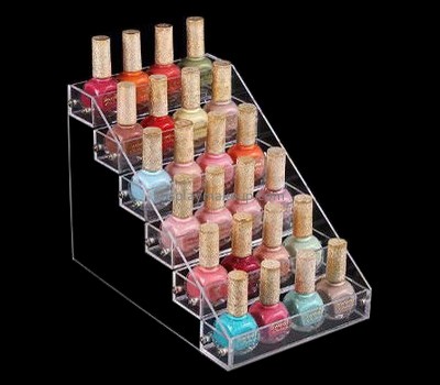 Factory wholesale acrylic shop display stands acrylic makeup stand nail polish organizer rack DMD-212