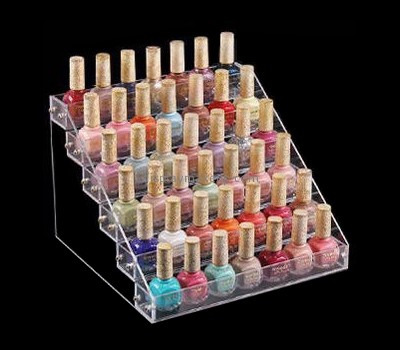 China acrylic plastic supplier hot selling acrylic retail makeup display acrylic nail polish holder rack DMD-168