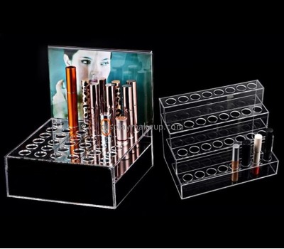 Acrylic display supplier customize perspex counter top display clear lipstick holder DMD-296