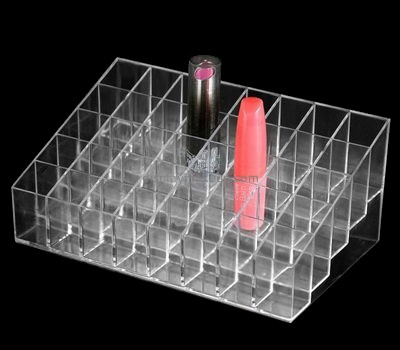 Display factory customize countertop merchandise display clear acrylic lipstick holder DMD-300
