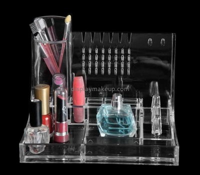 Makeup display stand suppliers customize clear acrylic makeup organizer displays for retail stores DMD-308