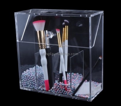 Makeup display stand suppliers customize unique makeup brush holder clear DMD-313