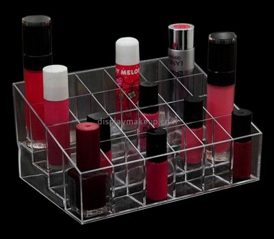 Makeup display stand suppliers customized acrylic makeup display clear nail polish holder DMD-355